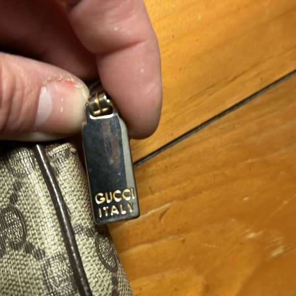 Gently used over size larger hand clutch. One zipper inside. No tips no stains. - Picture 4 of 4